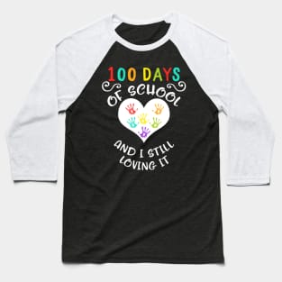 100 Days Of School Virtual Teacher Distance Learning Love Baseball T-Shirt